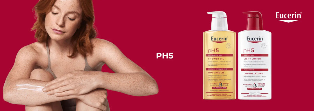 Eucerin pH5: Suojaa ja kosteuttaa herkkää ihoa - Apteekki 360