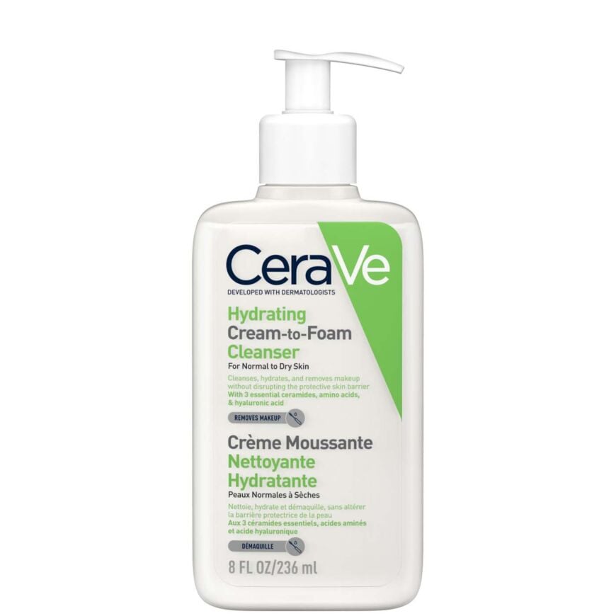 CeraVe Hydrating Cream-to-foam Cleanser puhdistustuote 236 ml