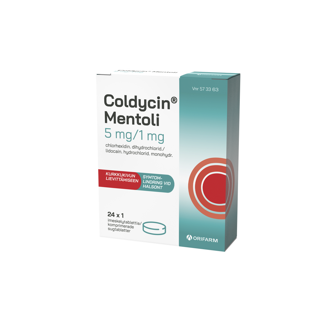 COLDYCIN MENTOLI 5/1 MG imeskelytabletti 24 x 1 fol