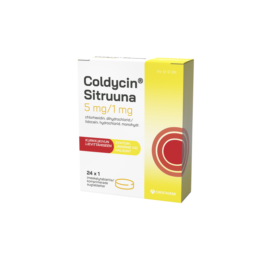COLDYCIN SITRUUNA 5/1 MG imeskelytabletti 24 x 1 fol