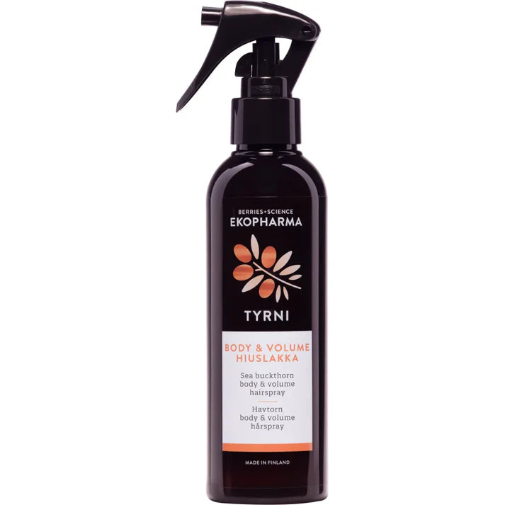 Ekopharma Tyrni Body & Volume Hiuslakka 200ml - voimakas pito, täyteläisyys ja muoto hiuksille