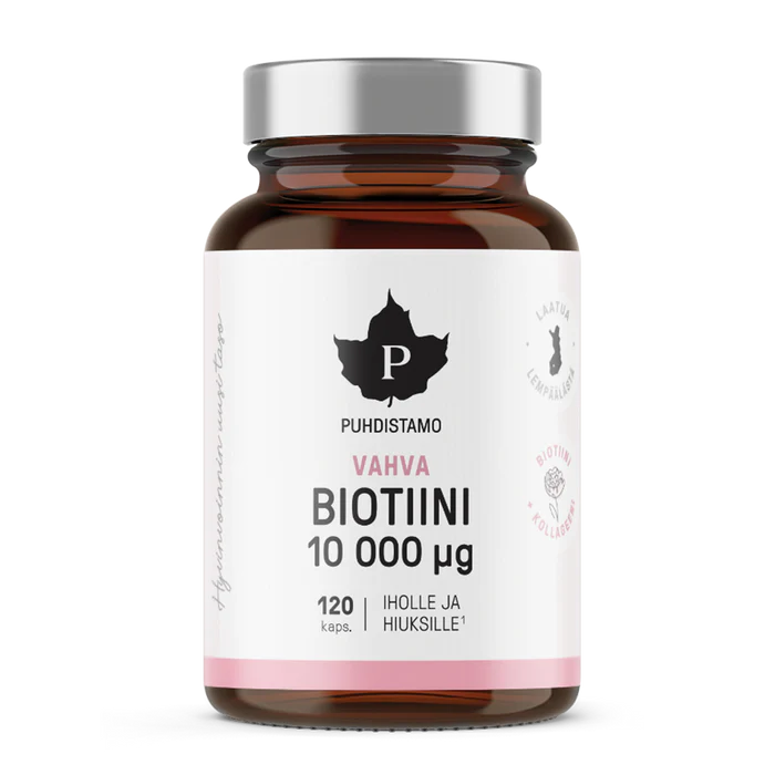 Puhdistamo Vahva Biotiini 10 000 mikrog 120 kaps