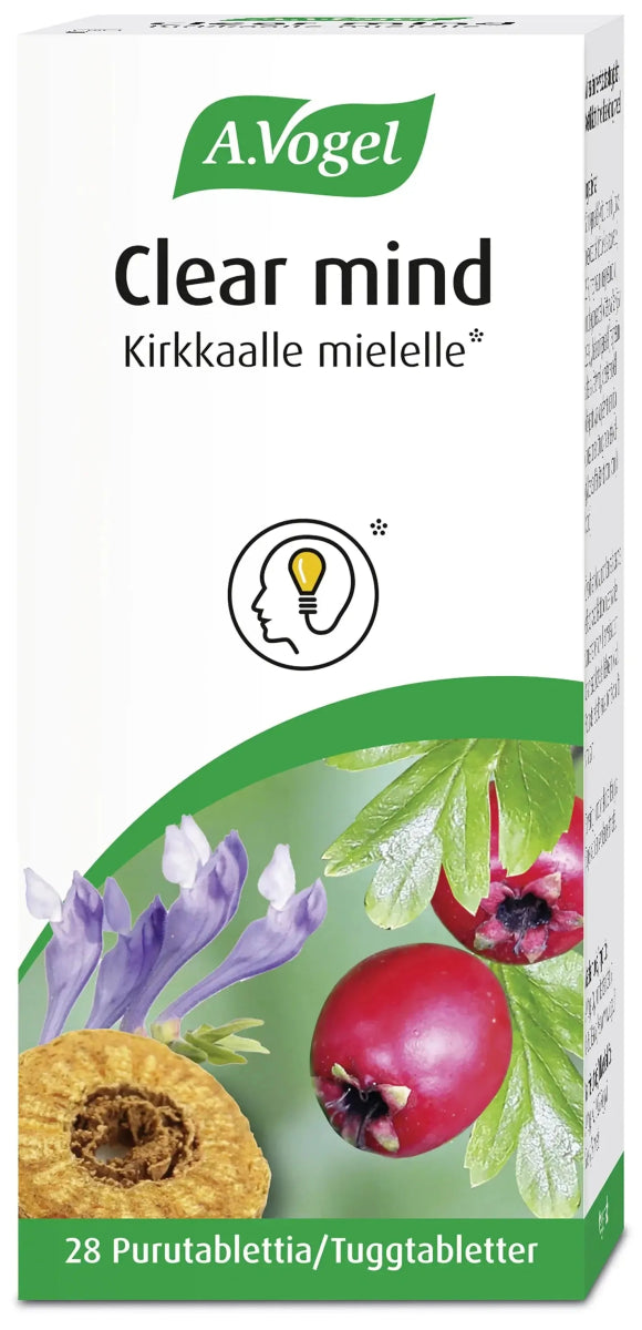 A.Vogel Clear Mind Purutabletti - Apteekki 360 Helsinki - Verkkoapteekki