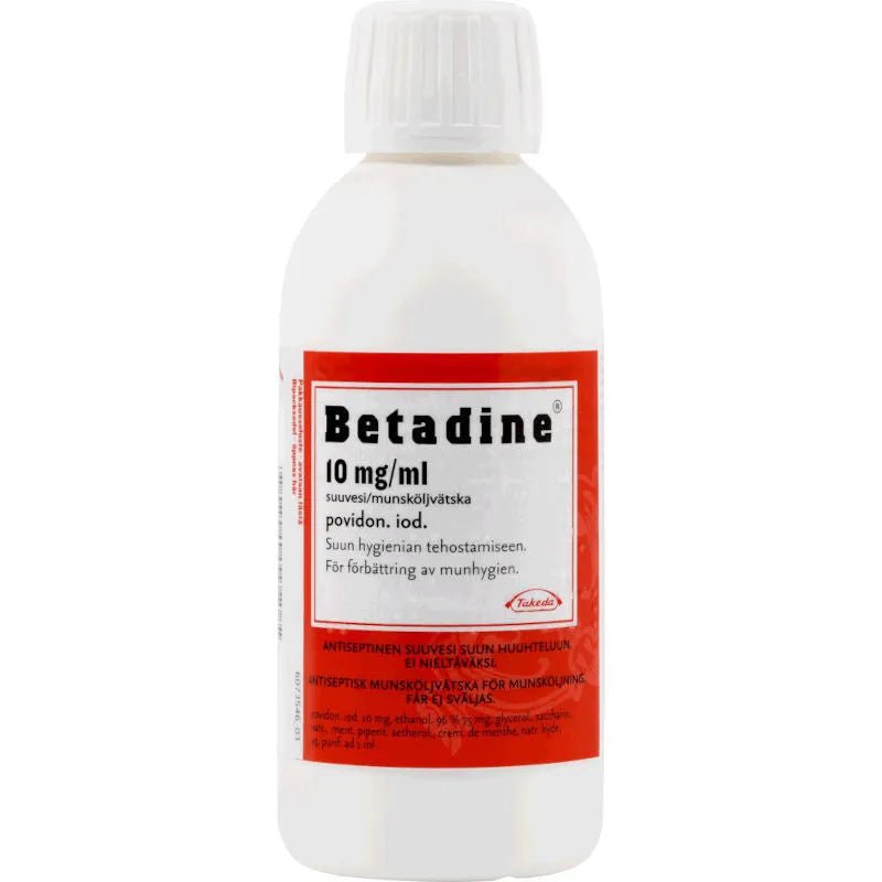 Betadine 10 Mg/Ml 200 Ml Suuvesi - Apteekki 360 Helsinki - Verkkoapteekki
