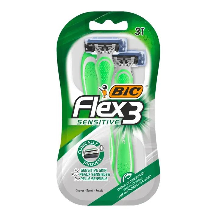 BIC Flex 3 Sensitive varsiterä herkälle iholle - Apteekki 360 Helsinki - Verkkoapteekki