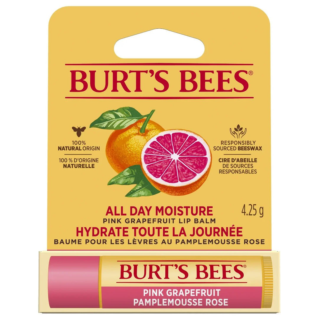 Burts Bees Pink Grapefruit huulivoide 4,25 g - luonnollinen kosteuttava huuliterva