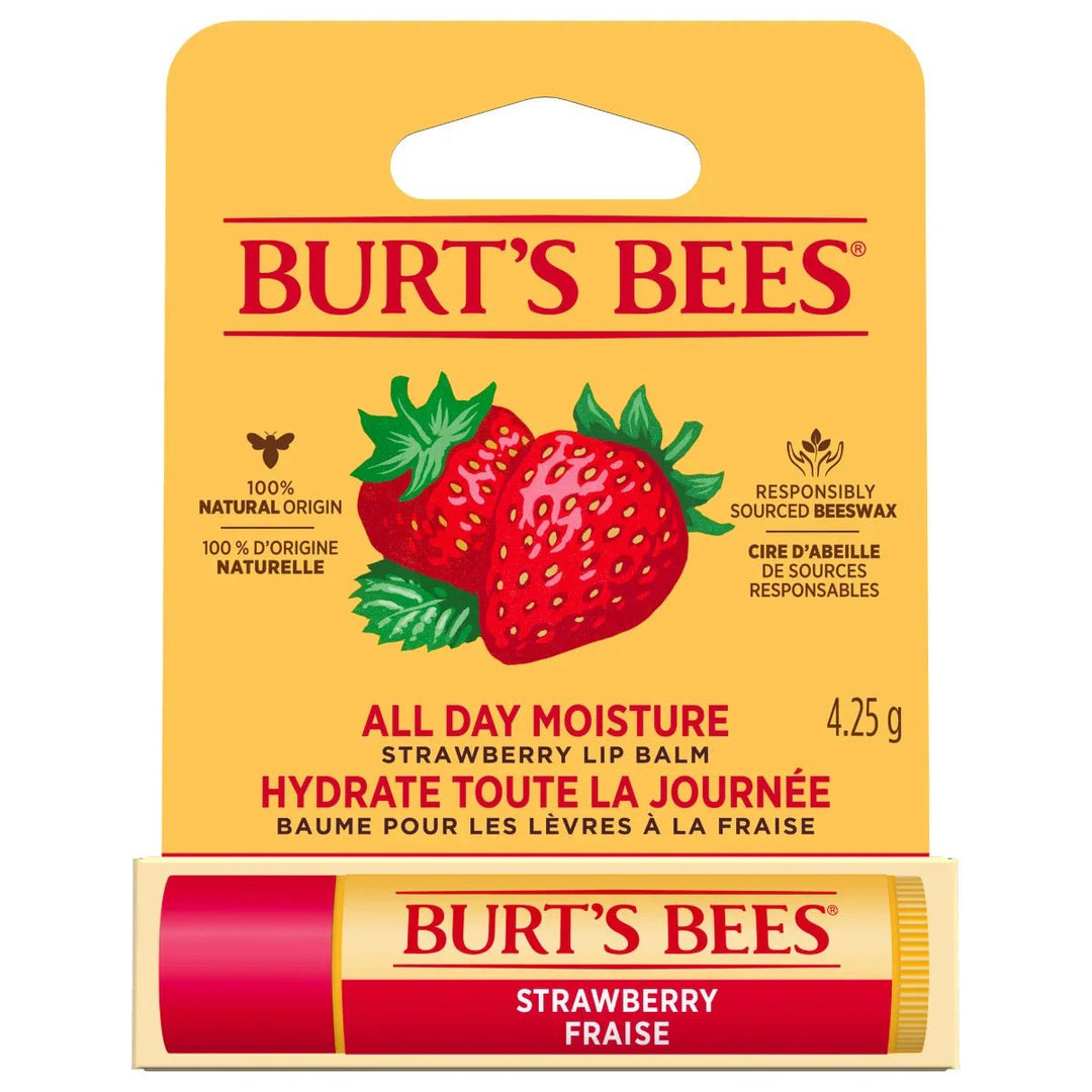 Burts Beesin mansikkainen huulivoide 4,25 g - tuote kuvausillustraatio