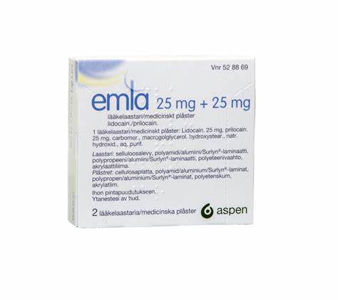 Emla 25 mg/25 mg Laastari Yksittäispakattu