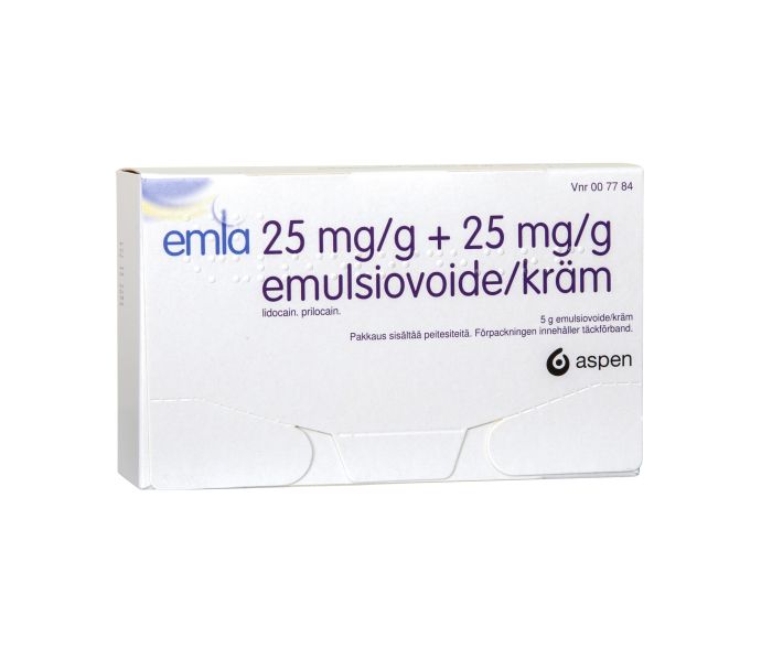Emla 25 mg/g/25 mg/g Emuls Voide