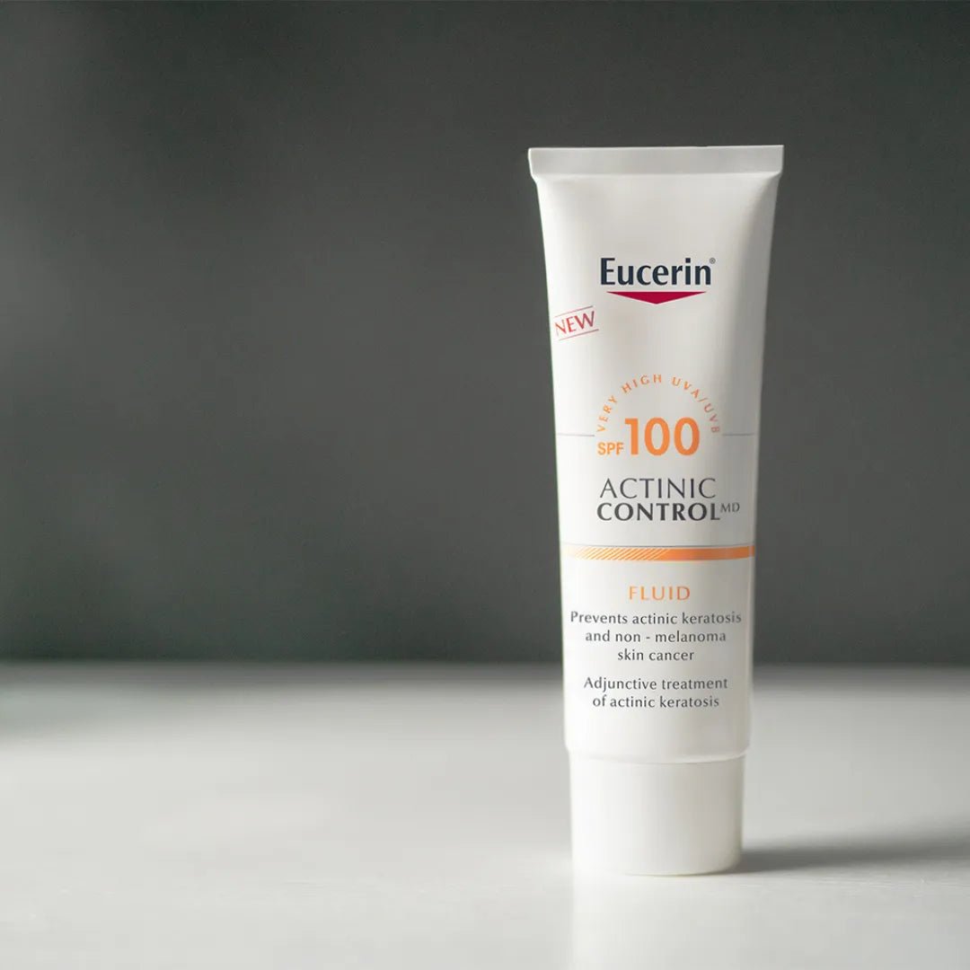 Eucerin Sun Actinic Control MD SPF100 -lääkinnällinen laite UV-säteilyn aiheuttamien keratinosyyttien DNA-vaurioiden ennaltaehkäisyyn