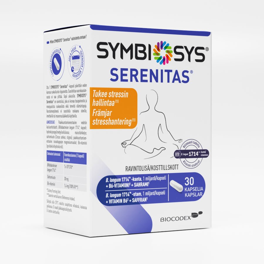 Kaupanpäällinen Symbiosys Serenitas - Luonnollinen unen tuki, joka edistää rentoutumista ja rauhoittaa mieltä