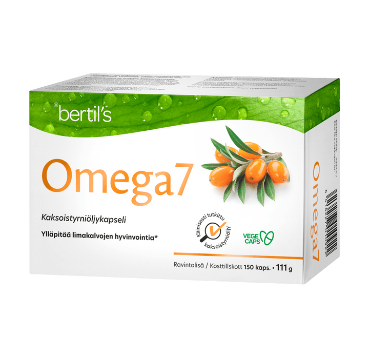 Omega7 Tyrniöljy - Kaksoistyrniöljy vastaa koko tyrnimarjan alkuperäistä öljykoostumusta