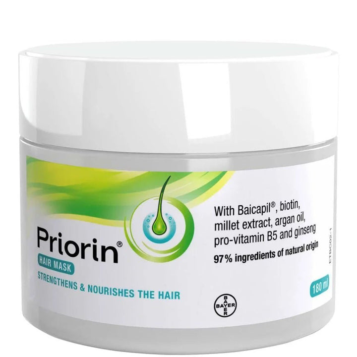 Priorin Hair Mask 180 ml kosteuttaa ja ravitsee hiuksia tehokkaasti