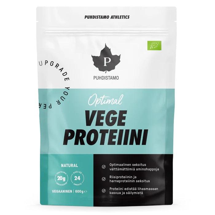Puhdistamo Optimal Vege Proteiini Natural, 600G - Apteekki 360 Helsinki - Verkkoapteekki