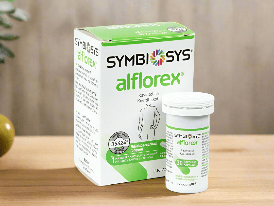 Symbiosys Alflorex -ravintolisäpunainen purkki