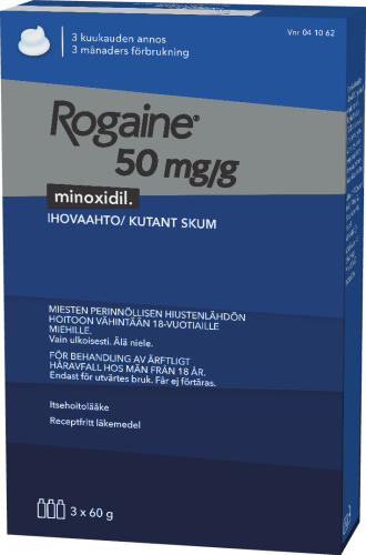 ROGAINE 50 MG/G ihovaahto 3 x 60 g