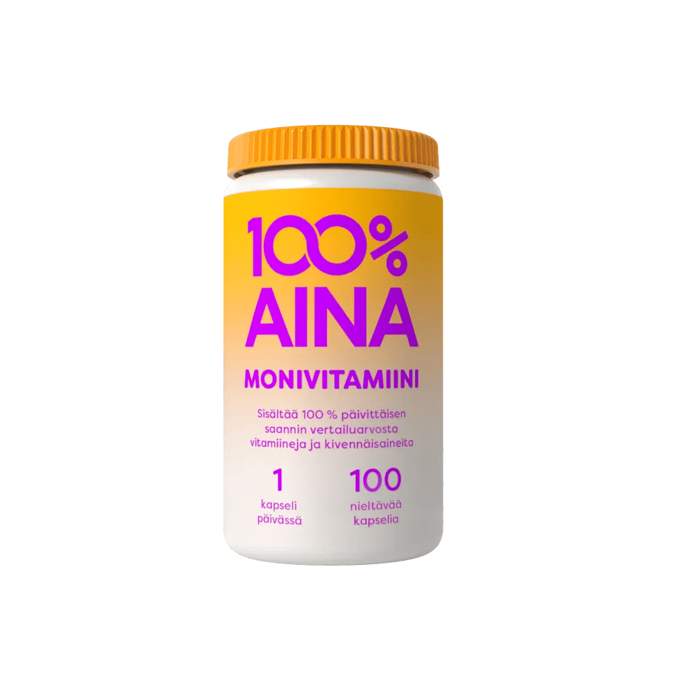 100 % Aina Monivitamiini - Apteekki 360 Helsinki - Verkkoapteekki