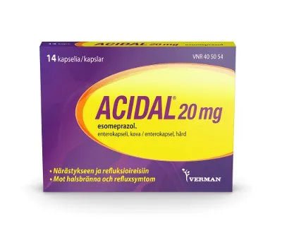 Acidal 20 Mg Enterokaps, Kova - Apteekki 360 Helsinki - Verkkoapteekki