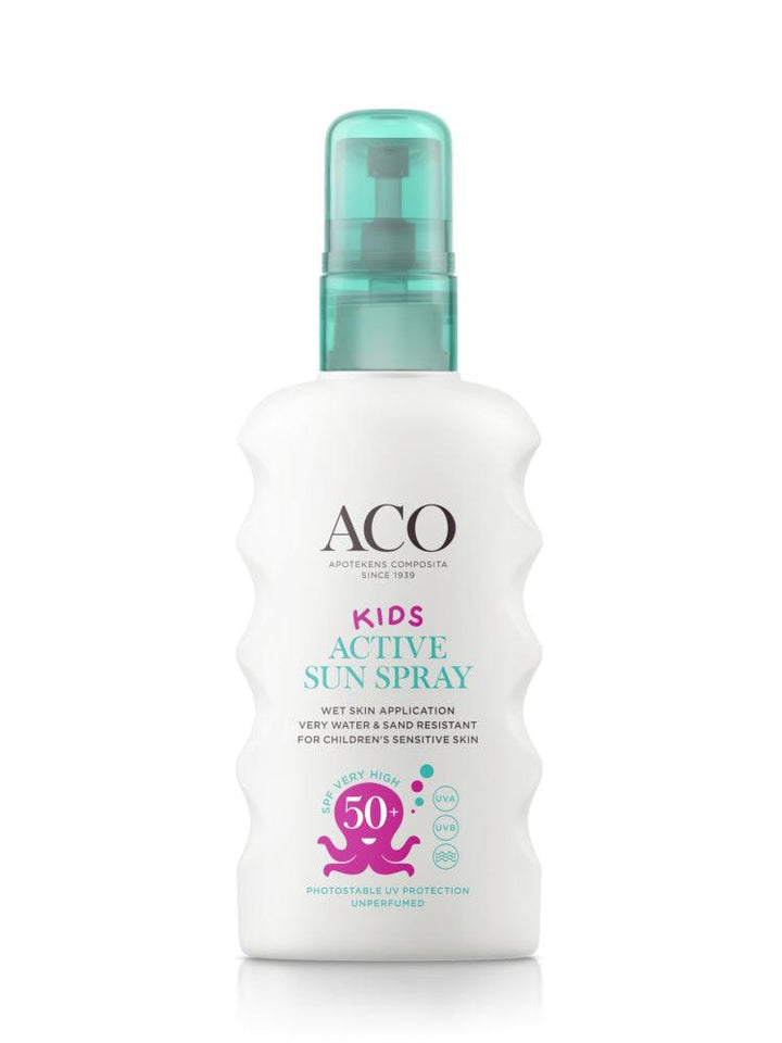 Aco Sun Kids Active Sun Spray Spf 50+ - Apteekki 360 Helsinki - Verkkoapteekki