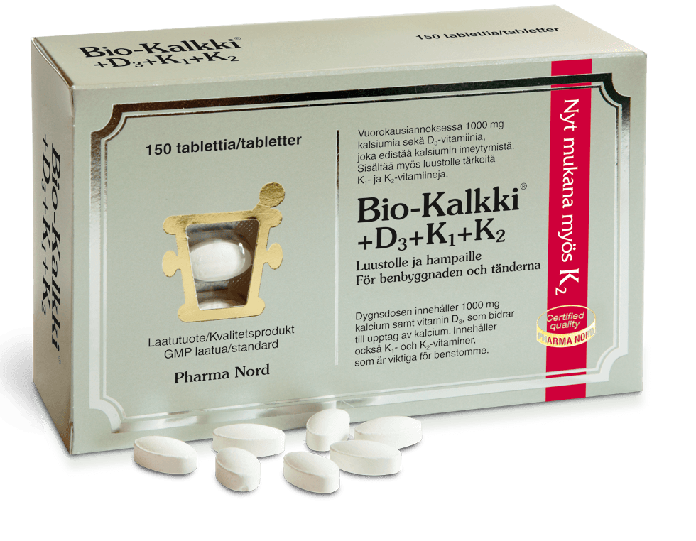 Bio-Kalkki+D3+K1+K2 - Apteekki 360 Helsinki - Verkkoapteekki