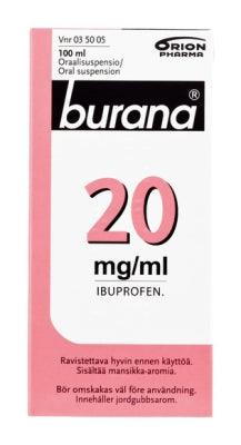 Burana 20 Mg/Ml Oraalisuspensio, 100 Ml Ja 200 Ml - Apteekki 360 Helsinki - Verkkoapteekki