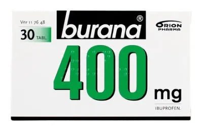 Burana 400 Mg Kalvopäällysteinen Tabletti, 10 Kpl, 10 Fol, 20 Fol, 30 Kpl Ja 30 Fol - Apteekki 360 Helsinki - Verkkoapteekki