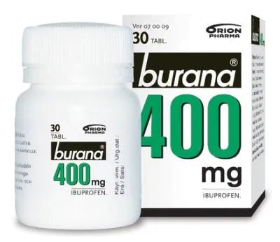 Burana 400 Mg Kalvopäällysteinen Tabletti, 10 Kpl, 10 Fol, 20 Fol, 30 Kpl Ja 30 Fol - Apteekki 360 Helsinki - Verkkoapteekki