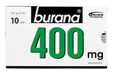 Burana 400 Mg Kalvopäällysteinen Tabletti, 10 Kpl, 10 Fol, 20 Fol, 30 Kpl Ja 30 Fol - Apteekki 360 Helsinki - Verkkoapteekki