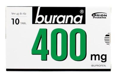 Burana 400 Mg Kalvopäällysteinen Tabletti, 10 Kpl, 10 Fol, 20 Fol, 30 Kpl Ja 30 Fol - Apteekki 360 Helsinki - Verkkoapteekki