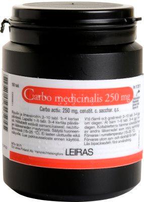Carbo Medicinalis 250 Mg Tabl - Apteekki 360 Helsinki - Verkkoapteekki