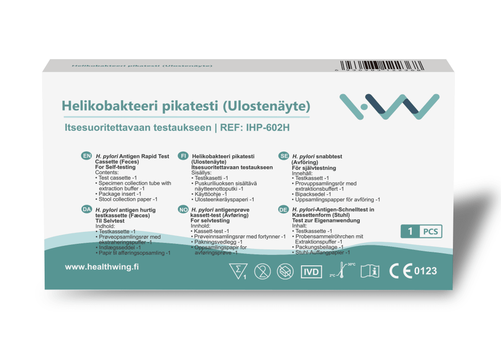 H&W Helikobakteeri Pikatesti - Apteekki 360 Helsinki - Verkkoapteekki
