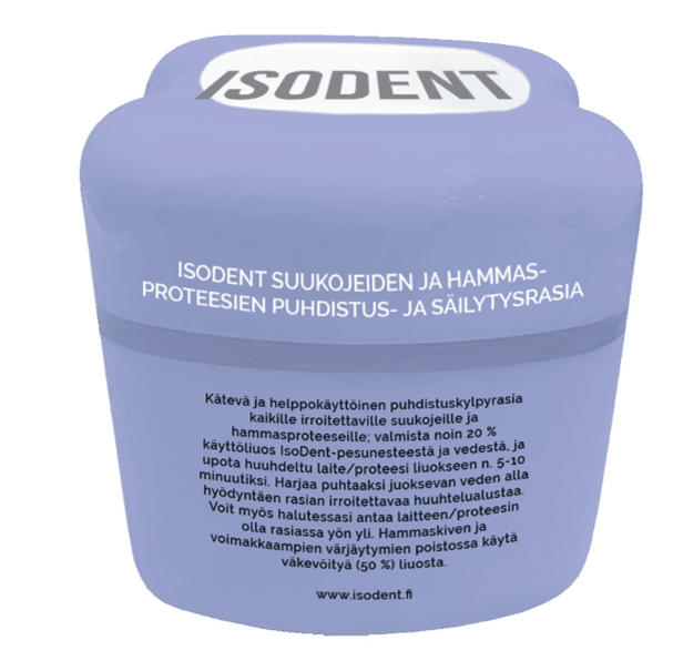 Isodent Puhdistus- Ja Säilytysrasia Suukojeet Ja Hammasproteesit - Apteekki 360 Helsinki - Verkkoapteekki