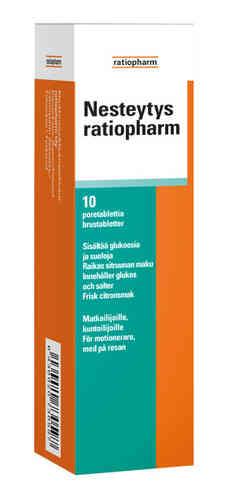 Nesteytys Ratiopharm - 10x poretabletti - Apteekki 360 Helsinki - Verkkoapteekki