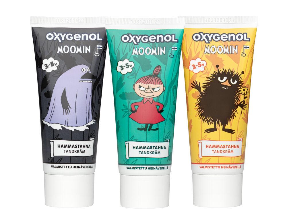 Oxygenol Muumi 3-5V Lasten Hammastahna - Apteekki 360 Helsinki - Verkkoapteekki