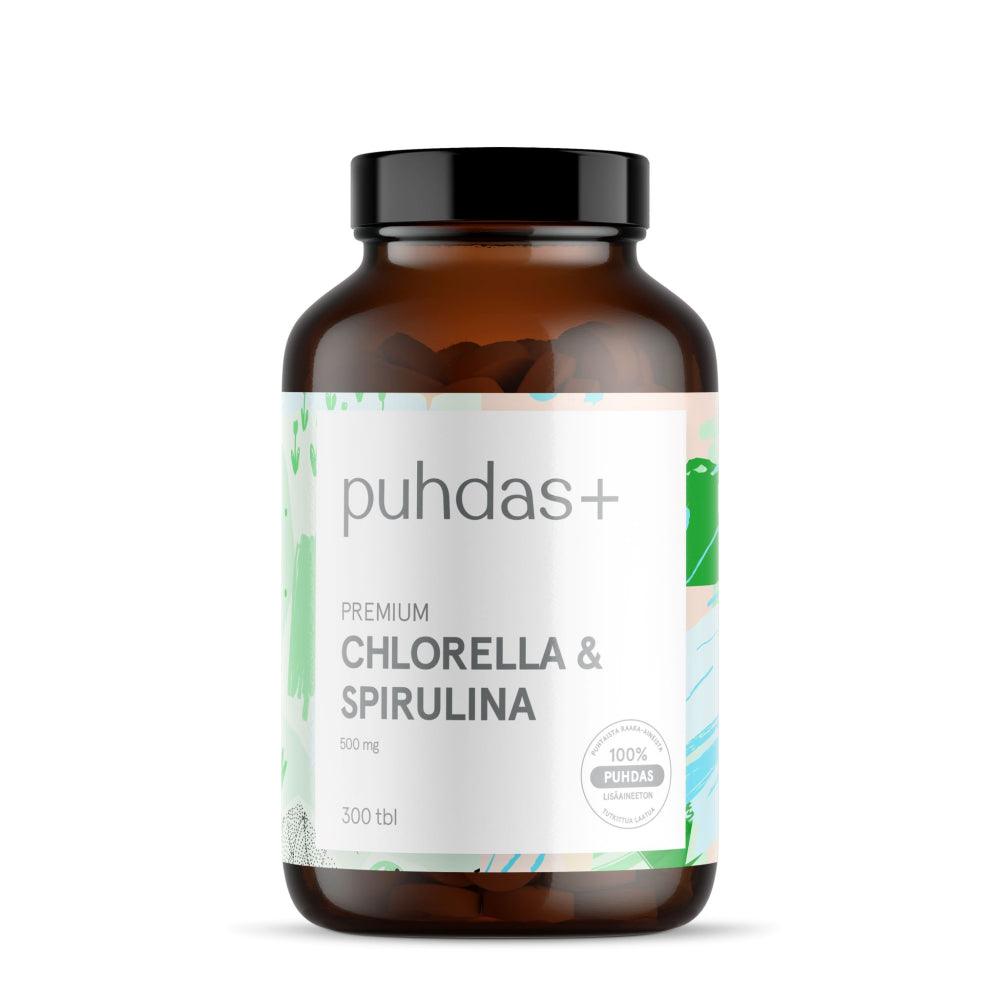 Puhdas+ Chlorella & Spirulina 500Mg - Apteekki 360 Helsinki - Verkkoapteekki