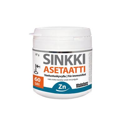Sinkki Asetaatti Minttu-Mansikka - Apteekki 360 Helsinki - Verkkoapteekki