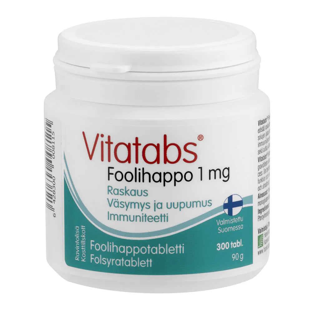 Vitatabs Foolihappo 1 Mg - Apteekki 360 Helsinki - Verkkoapteekki
