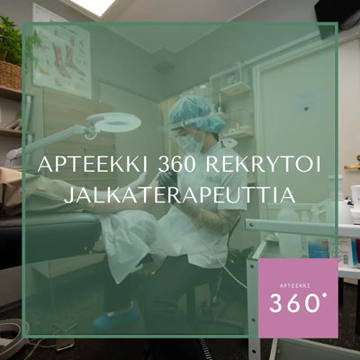Jalkaterapeutti Apteekki 360:een sopimusyrittäjäksi