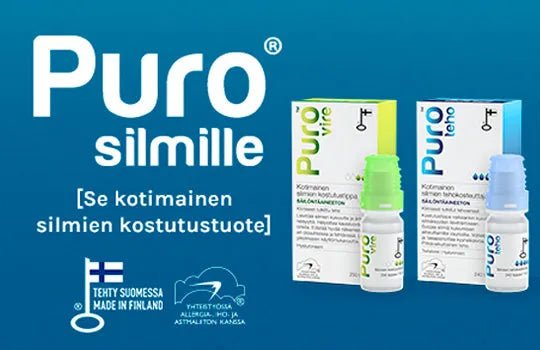 Puro silmätipat kuivien silmien hoitoon