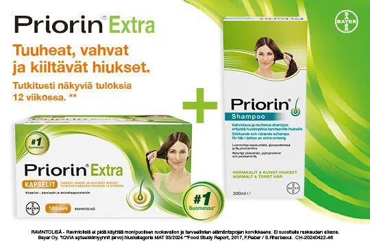 Priorin Extra - Anna hiuksillesi syy loistaa