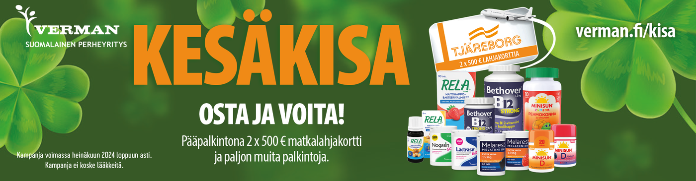 Verman kesäkisa - osta ja voita!