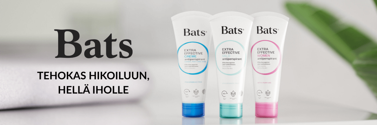 Bats – Tehokasta suojaa hikoilua vastaan, hellä iholle - Apteekki 360