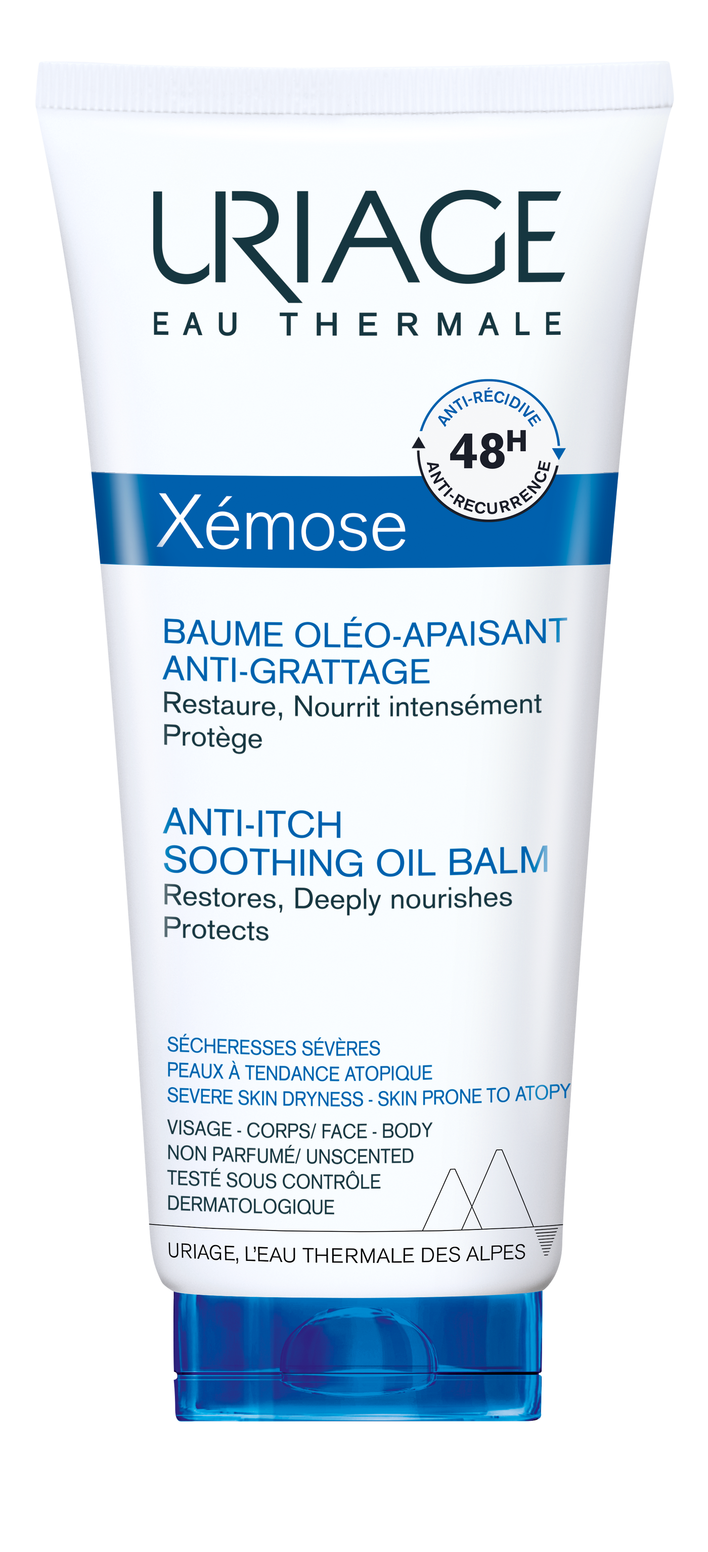 Uriage Xemose Anti-itch Soothing balm 200 ml - Kosteuttava ja rauhoittava tuote ärtyneelle ja kutiavalle iholle