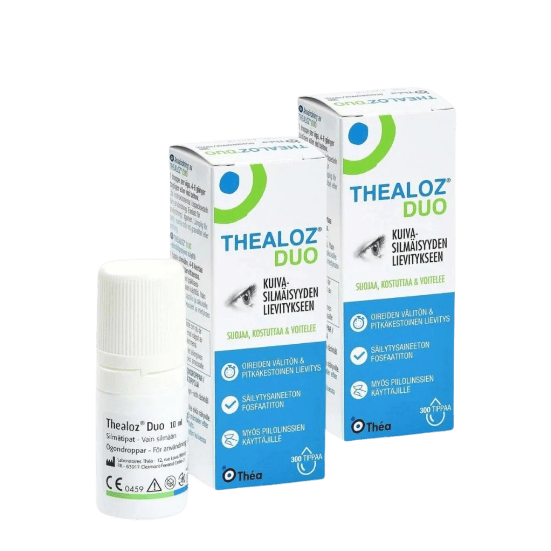 Thealoz Duo Silmätippa, Säilytysaineeton 2 x 10ml
