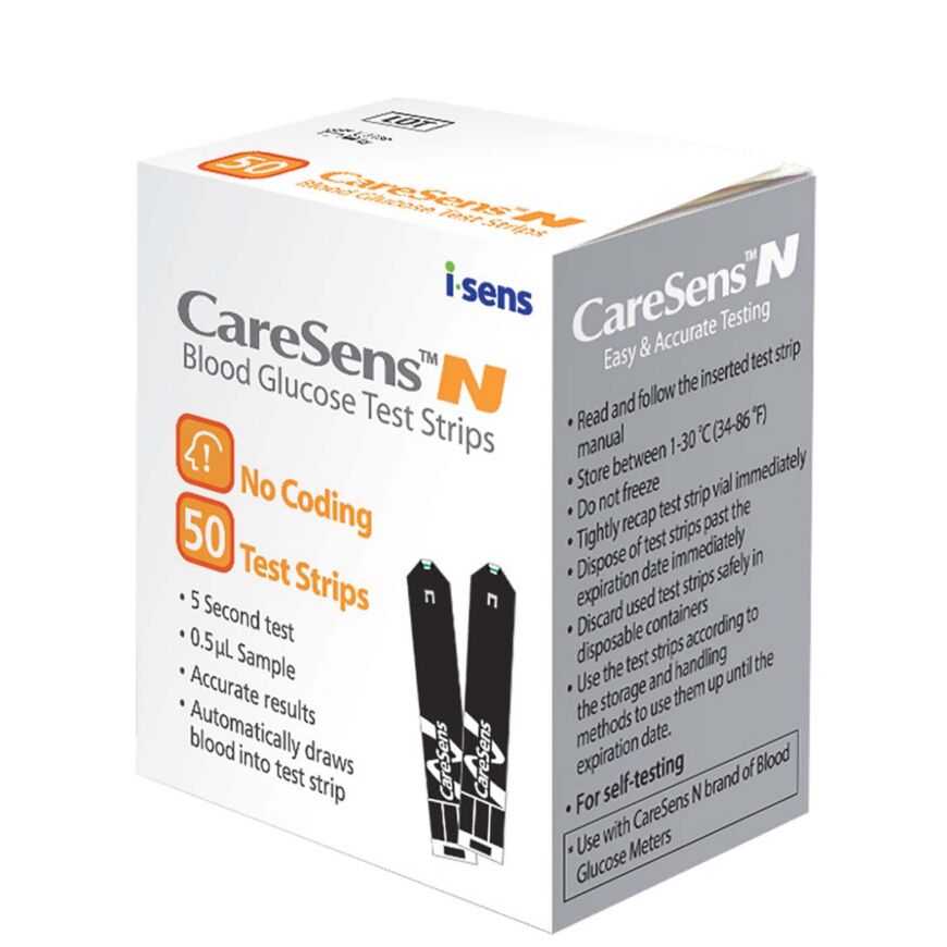 Caresense Testiliuska, 50 kpl