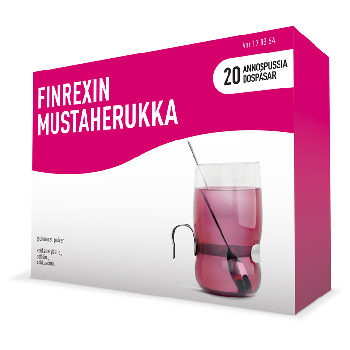 FINREXIN MUSTAHERUKKA 350/30/300 MG jauhe, 5 g