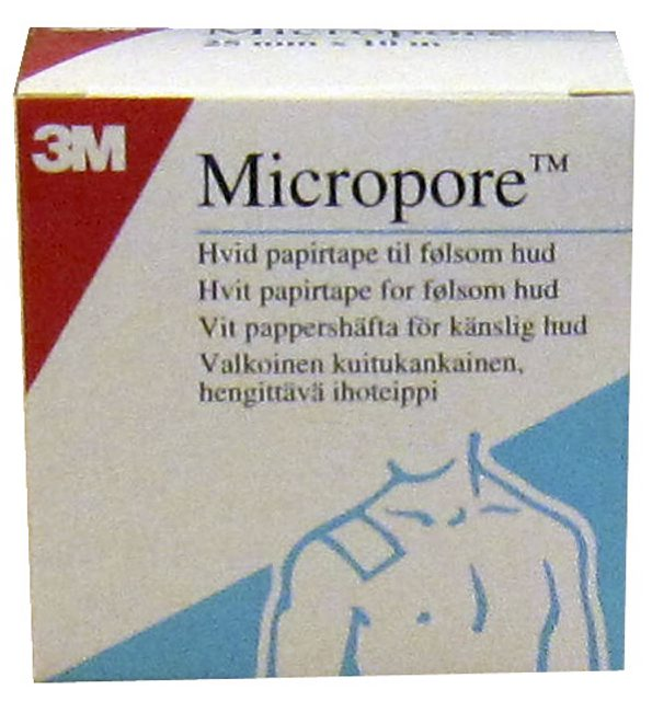 Valkoinen 5 cm x 10 Micropore Kuituteippi Vaihtorullassa, hyvin hengittävä ja helppo käyttää