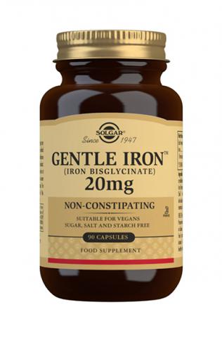 Solgar Gentle Iron 20 mg (bisglysinaatti) 180 kaps