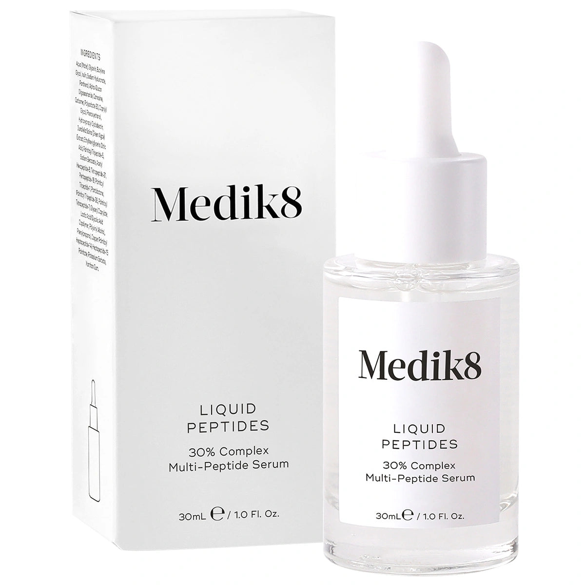 Medik8 Liquid Peptides - Kollageenin tuotantoa stimuloiva seerumi ihon uudistamiseen