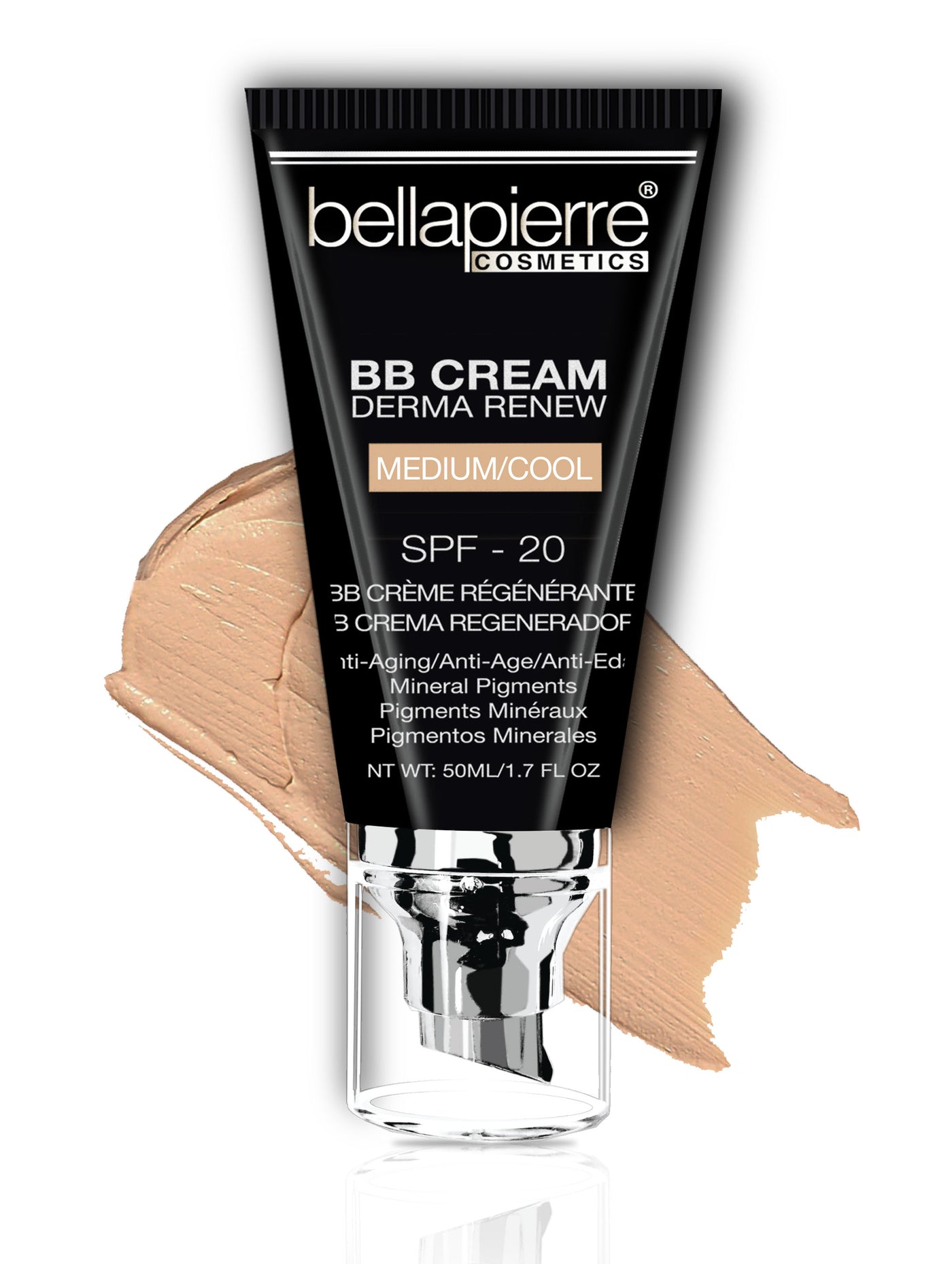 Bellapierre BB Cream medium cool - a versatile and natural-looking makeup product for medium skin tones